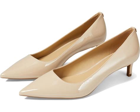 michael kors round toe pumps|michael kors kitten heel pump.